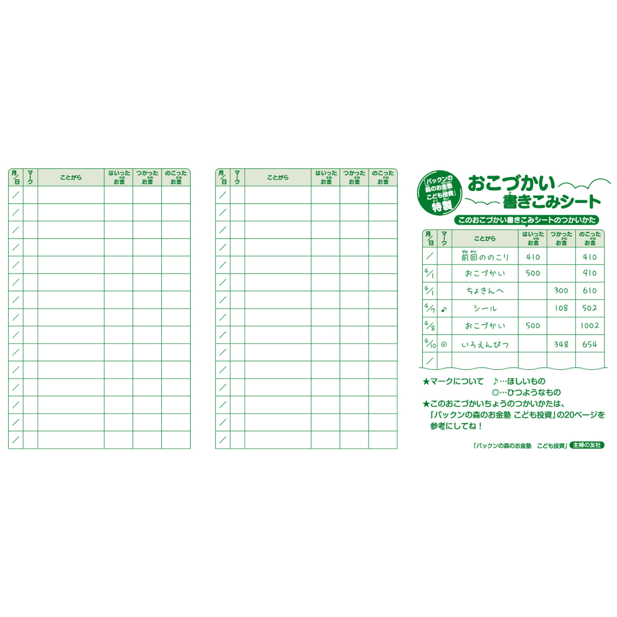 パックンの森のお金塾 こども投資クイズ