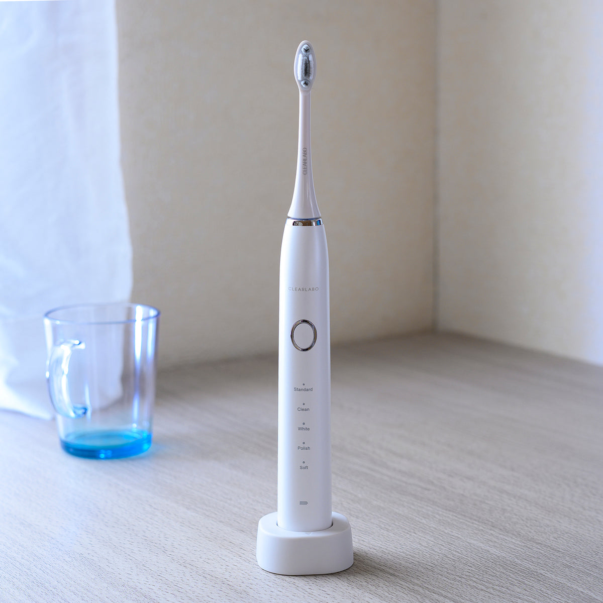 歯科医師監修「CLEARLABO」音波式電動歯ブラシ （替えブラシヘッド2本 