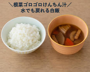 一汁ご膳　けんちん汁と白飯のセット４箱
