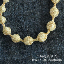 画像をギャラリービューアに読み込む, 軽くてやさしい糸のネックレス スフィア・プラス60