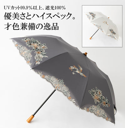 ほめられ女優日傘（晴雨兼用・折りたたみ傘）