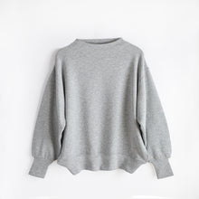 画像をギャラリービューアに読み込む, 肌側シルク100％ ボトルネックプルオーバー